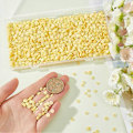Miniatyrbild 3 av 5: 1 Ask 100G Apelsinbitar Charms Frukt Cabochons Bulk Gul Rund Polymerlera Flatback Frukter Strö Dekorationer Cabochon för Scrapb