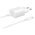SAMSUNG ULTRASNABB USB-C PD 3A, 25W Väggladdare - Vit