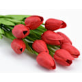 Miniatyrbillede 2 af 5: 6 Stængler af Real Touch Tulip Kunstige Blomster Buket, Perfekt til Bryllup, Brud, Fest, Hjem, Ferier, Have
