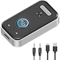 Miniatyrbillede 1 af 5: Aux Bluetooth 5.3 Biladapter 3.5mm Sender Modtager Plug & Play Håndfri Opkald