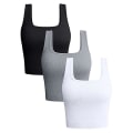 Miniatyrbilde 1 av 5: Dame 3-delt Tanktopper Yoga Crop Vest Topper set 8 S