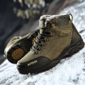 Miniatyrbilde 4 av 5: Herre Tursko Mid-Top Varm Fleece Bomullssko Fr9055 Green EU 47