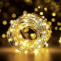 Pikkukuva 1 / 5: Led-valosarja 20m 200 Lediä, - USB-virtalähde (lämmin keltainen)