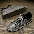 Miniatyrbillede 3 af 5: Herre Casual Sko Flade Sneakers Fr2159 Gray EU 40