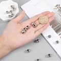 Miniatyrbilde 2 av 5: 20 stk. 10 mm Rondelle-perler i rustfritt stål med stort hull, 304 rustfritt stål, europeiske perler, hull: 5 mm