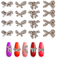 Miniatyrbillede 1 af 3: 12 stk. Sløjfe Negle Legering Rhinestones Til Negle Sæt Sløjfe Negle Krystaller Til Akryl Negle Juveler Rhinestones Negle Kunst style1