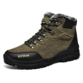 Miniatyrbillede 1 af 5: Herre Vandresko Mid-Top Varme Fleece Bomuldssko Fr9055 Green EU 41