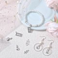 Miniatyrbild 4 av 5: 1 Ask 80 st Silver Dollar Berlock Pengapåse Berlocker Antik Legering Metall Tibetansk Sedel Dollar Tecken Berlock Bulk för Smyckestillverkning Berlocker Kvinnor DIY