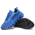 Miniatyrbillede 1 af 3: Herresko Flyvende Vævet Fritidssko Åndbare Sneakers Sportssko 8818 Blue EU 45