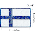 Miniatyrbillede 2 af 5: 2-pak Finland Flag Patches, Finlandsk Flag, Broderede Patches, Finlandsk Flag, Militær Taktisk Patch Til Tøj, Hatte, Rygsække, Pride Dekoration