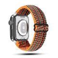 Miniatyrbild 1 av 4: Stretchig klockarmband Kompatibel med Apple Watch Band 45mm 44mm 42mm Bekvämt Justerbart Sportband För Iwatch Serie 7 6 5 4 Se 3 2 1 Kvinnor Män AA011 38mm 40mm 41mm