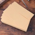 Miniatyrbilde 3 av 3: Blank Gul Kraftpapir Utrykt Retro Ensfarget Konvolutt For Invitasjoner Kort Postkort Skrivebrev 60pcs