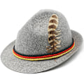 Pikkukuva 1 / 4: Saksalainen Alppityylinen Oktoberfest Baijerilainen Pukuhattu Höyhenellä Grey