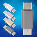 Miniatyrbillede 4 af 5: Universal Adapter Bærbar Type C Han til Type C Han Konverter til Smartphone Silver