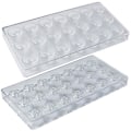 Miniatyrbillede 2 af 5: Transparent Chokoladeform, Polycarbonatform, Transparent DIY-form, 21 Rums 3D Transparent Polycarbonat Chokoladeform