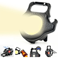 Miniatyrbild 1 av 5: Mini-LED-ficklampa med flasköppnare och superstark 500 mAh magnetisk bas för reparation, nödsituationer, hundpromenader och camping utomhus