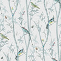 Miniatyrbillede 1 af 3: Graham &amp; Brown Next Chinoiserie Bird Trail Duck Egg Tapet 118267