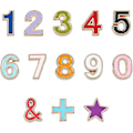 Miniatyrbillede 1 af 5: 52 stk. Tal 0-9 Charms Farverige Legering Emalje Perler Stjerne og Plus Tegn Form Charms Lys Guld