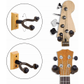 Miniatyrbild 4 av 5: Gitarrväggfäste i äkta trä, 2-pack, gitarrhängare, väggkrok, hållare, stativ, display med skruvar - enkel att installera - passar alla storlekar på gitarrer, bas