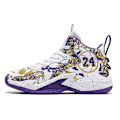 Miniatyrbillede 2 af 5: Herre Basketballsko Letvægts Åndbare Vandresko Atletiske Mode Sneakers 3D8909 WhitePurple EU 36