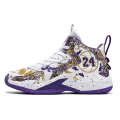 Miniatyrbillede 2 af 5: Herre Basketballsko Letvægts Åndbare Vandresko Atletiske Mode Sneakers 3D8909 WhitePurple EU 45