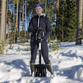 Pikkukuva 5 / 5: Teleskooppinen lumilapio alumiinista - Lumilapio teleskooppivarrella, kannettava lumiaura