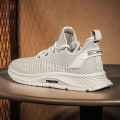 Miniatyrbild 2 av 5: Herr Sports Löparskor Flygande Vävda Andningsbara Sneakers Frd5001 Beige EU 39