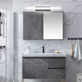 Miniatyrbild 3 av 5: LED-badrumsbelysning 40 cm kall vit 9w 6000k svart inredning 800lm ej dimbar [energiklass F]