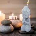 Miniatyrbillede 2 af 5: Buddha silikone lysform – kreative lysforme til lysfremstilling – gør-det-selv-tilbehør til fremstilling af lotionbar, bivoks