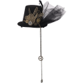 Pikkukuva 5 / 5: Victorian Steampunk Naisten Mini Silinterihattu Hiusklipsi (d) A