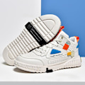 Miniatyrbillede 5 af 5: Herre Sport Løbesko Casual High Top Sneakers Fr2107 White EU 44