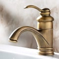 Miniatyrbillede 1 af 5: Antik Retro Badehane Europæisk Vask Varmt Og Koldt Badeværelse Vask Blandingsbatteri, Toilet Håndvask Vandhane