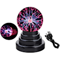 Miniatyrbild 1 av 5: Plasmaboll Ljus, Globe Lamp Touch Sensitive Light, Kreativ Magisk Nyhet Dekoration, Usb/batteridriven