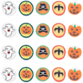 Miniatyrbillede 1 af 5: 1 Æske 1 Æske 200 stk. 5 Stilarter Halloween Cabochons Resin Ornamenter Spøgelse Græskar Flagermus Hætte Flad Bagside Scrapbog Udsmykning Charms til DIY Broche Ørering D