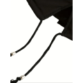 Miniatyrbillede 6 af 6: Fluffy Trim Varm Hættefrakke, Casual Snøre Langærmet Vinterovertøj, Dametøj black 4XL