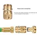 Miniatyrbillede 5 af 5: Hurtigkobling til slange, 3/4\" gevind - dobbelt han metal konnektor - 1/2\" og 3/4\" hun gevindhane adapter