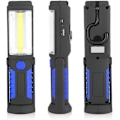 Miniatyrbillede 3 af 5: Genopladelig LED Arbejdslampe med Magnetiske LED Lommelygter 2200mah Cob Led 650lm 3w, DIY 22x5x4cm (blå)