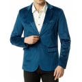 Miniatyrbillede 1 af 5: Mænds Slank Pasform Letvægtsjakke, To Knapper Business Suit Blazer Blue 2XL