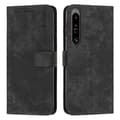 Magnetiskt läderfodral för Sony Xperia 1 IV med stänkskydd Black