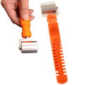 Miniatyrbilde 1 av 5: Tapetrulle i rustfritt stål, trykkrulle, tapetrullehåndtak, hjemmedekorasjon, DIY-verktøy for tapet, 30 mm (oransje)