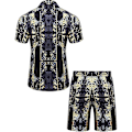 Pikkukuva 3 / 5: Miesten ylelliset rennot lyhythihaiset havaijipaita-asut COLOR 4 XL