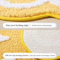 Miniatyrbilde 3 av 4: Blomsterområde Teppe Matte Søt Blomstrete Baderomsteppe Myk Mikrofiber Rund Blomstergulvmatte Vannabsorpsjon