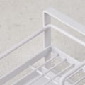 Miniatyrbild 6 av 7: Diskhossvamp Hållare Organizer, Kök Diskho Förvaring Med Avloppsfack, Multifunktion, Vit