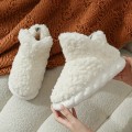 Miniatyrbillede 3 af 6: Fluffy snestøvler til kvinder, ensfarvede varme vinter hjemmesko, bløde ankelstøvler til indendørs og udendørs brug Khaki EU36 37