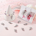 Miniatyrbillede 5 af 5: 1 Æske 50 stk. Amor Charms Skytsengel Charms 316 Rustfrit Stål Kærligheds Charms Fe Engel Charm