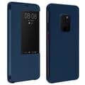 Folio Etui til Huawei Mate 20 Vindue Tidsvisning Video Stand Navy