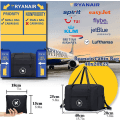 Miniatyrbillede 2 af 5: Kabinekuffert 40x20x25 Cm Godkendt Til Ryanair Foldbar Håndbagage Kuffert Rejse Duffel Taske Under Sæde Bagage Carry On Skuldertaske Kabine Bagage Nyl A-(black)40x20x25cm