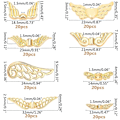Miniatyrbild 4 av 5: 1Ask Tibetan Style Legering Vingbeads Guld 32x6x2.5mm Hål: 1mm 160st/ask