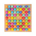 Miniatyrbild 3 av 4: Färgglatt pusselspel i trä för barn - Logiskt spel - Smart spel - Pedagogisk leksak - Present till pojkar