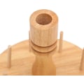 Miniatyrbillede 5 af 5: Trægarnholder med 8 spoler, 360° fuldt drejelig uldholder rotation uld, garnholder